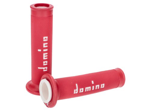 Domino A010 On-Road markolatszett piros / fehér nyitott végekkel