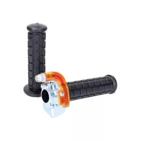 Gázkar gumibetétes markolat M84 fekete/króm