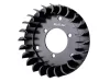 Ventilátorkerék forgó Alu CNC fekete Sachs 50/2, 50/3, HPI, Bosch, Ducati gyújtáshoz