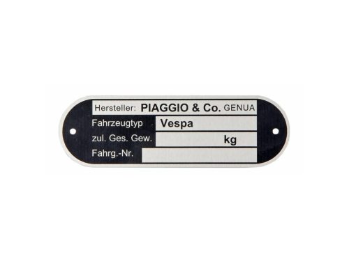 Típusjelzés PIAGGIO
