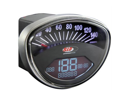 Fordulatszámmérő, sebességmérő SIP 2.0 Vespa 50 SS, 90 SS, 125, PV, ET3, GTR, TS, Super, 150 Sprint V, Super, Rallyhoz