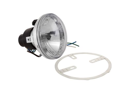 Fényszóró tiszta üveg Ř 115 mm Vespa 50 SS, 90 SS, 125 PV, ET3, Super, 150 Super, 125 PV, ET3, Super, 150 Super, 115 mm Vespa 50 SS, 90 SS, 125 PV, ET3, Super, 150 Super