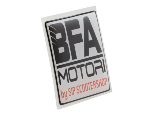 Embléma SIP BFA MOTORI 4 sarok kaszkád Vespa PX125-200 MY, 2011 Vespa LX, LXV, S, Primavera, Sprint, GTS, GTS Super, GTV, GT 60, GT, GT L, GT L, 946 50-300ccm számára