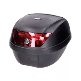 Top Case DMP fekete, fényvisszaverő piros 28L