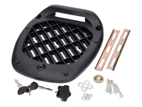 Top Case DMP fekete, fényvisszaverő piros 28L