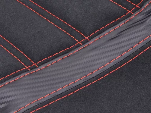 Üléshuzat fekete varrással piros Vespa GTS 125, 300-hoz