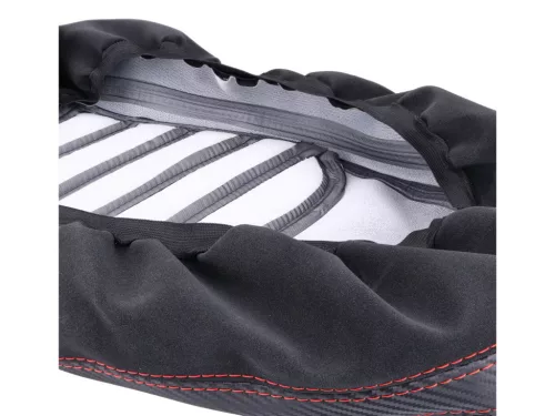 Üléshuzat fekete varrással piros Vespa GTS 125, 300-hoz