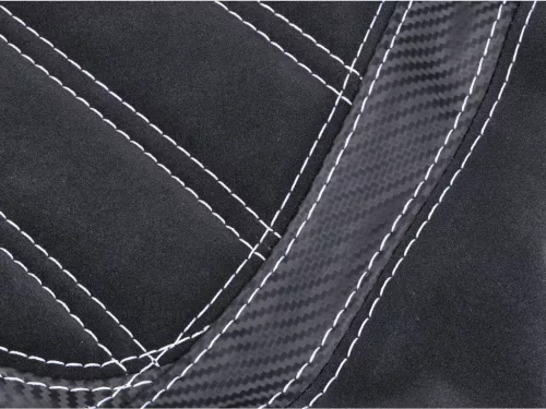 Üléshuzat fekete varrással fehér Vespa GTS 125, 300-hoz