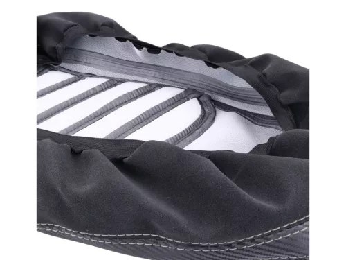 Üléshuzat fekete varrással fehér Vespa GTS 125, 300-hoz