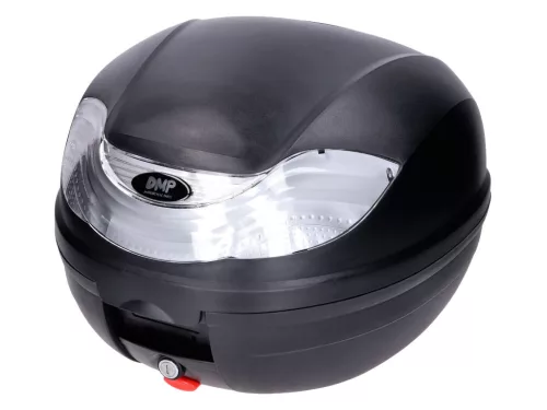 Top Case DMP fekete, fehér fényvisszaverő 32L