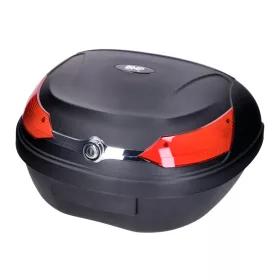 Top Case DMP fekete, fényvisszaverő piros 51L