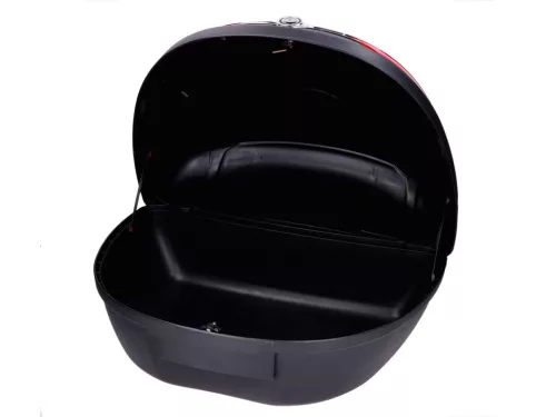 Top Case DMP fekete, fényvisszaverő piros 51L