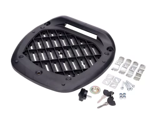 Top Case DMP fekete, fényvisszaverő piros 51L