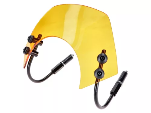 Szélvédő rövid sárga színezett, konzollal Vespa GT, GTS modellekhez