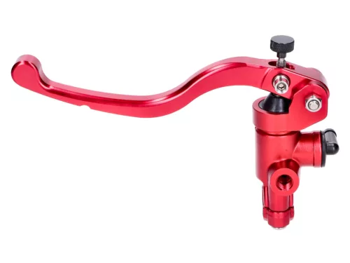 Fékszivattyú / fékhenger elülső radiális, külső fékfolyadék-tartály, piros 22 mm-es kormányhoz