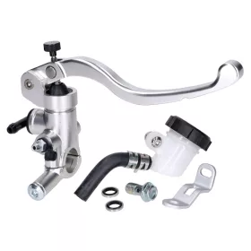   Fékpumpa / fékhenger elülső radiális, külső fékfolyadék-tartály, ezüst színű 22 mm-es kormányhoz