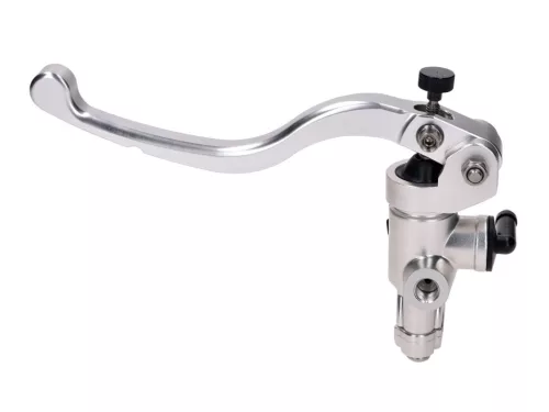 Fékpumpa / fékhenger elülső radiális, külső fékfolyadék-tartály, ezüst színű 22 mm-es kormányhoz