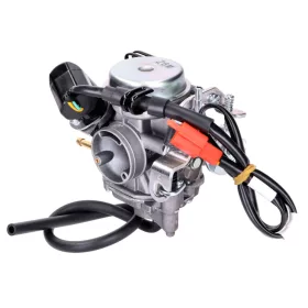  Karburátor Dellorto 18mm TK SVB18 a Peugeot Speedfight 3, 4, Ludix, Vivacity 3, SYM Symphony 50cc 4 ütemű Euro4 25km/h 45km/h 2018-20 számára