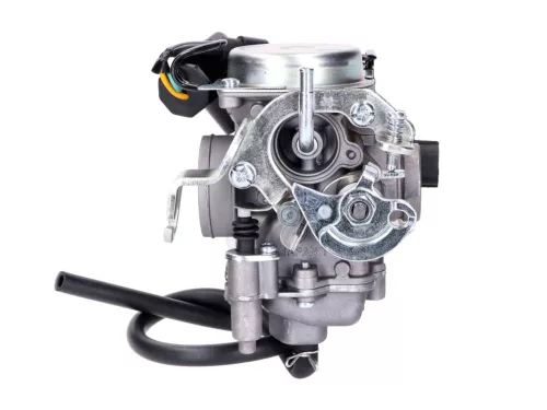 Karburátor Dellorto 18mm TK SVB18 a Peugeot Speedfight 3, 4, Ludix, Vivacity 3, SYM Symphony 50cc 4 ütemű Euro4 25km/h 45km/h 2018-20 számára