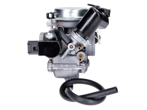 Karburátor Dellorto 18mm TK SVB18 a Peugeot Speedfight 3, 4, Ludix, Vivacity 3, SYM Symphony 50cc 4 ütemű Euro4 25km/h 45km/h 2018-20 számára