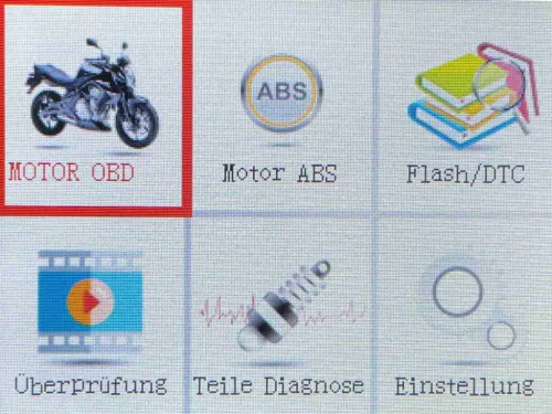 OBD diagnosztikai eszköz / szkenner Delphi EFI / ECU 4 ütemű robogókhoz, kézi mopedekhez Euro4-től felfelé