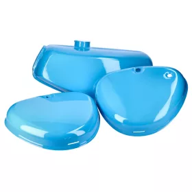   Üzemanyagtartály és oldalsó fedél készlet kék Simson S50, S51, S70 modellekhez