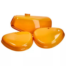   Üzemanyagtartály és oldalsó fedél készlet narancssárga Simson S50, S51, S70 modellekhez