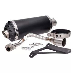   Kipufogó Power1 Alumínium fekete Vespa Primavera, Sprint, Zip 4T 50 Euro4 Euro4 18-