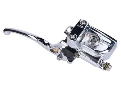 Fékszivattyú balra 25mm Retro Kína robogó krómozott Benzhou, Firenze, Adly, Flex Tech számára