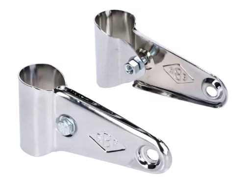 Fényszóró tartó készlet hosszú 40mm króm mopedhez, mokickhoz