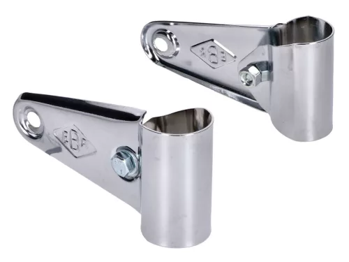 Fényszóró tartó készlet hosszú 40mm króm mopedhez, mokickhoz