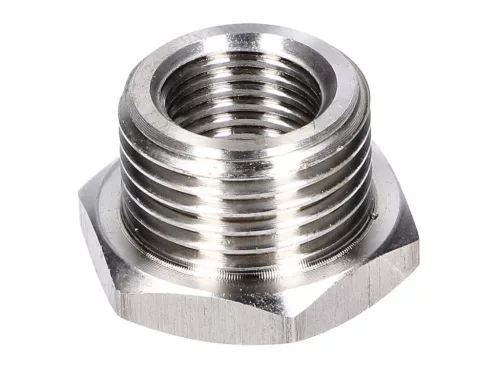 Adapter redukció M18 / M12 Lambda szenzor rozsdamentes acél Vespa GTS, GTV 125-300ccm Euro5-hez