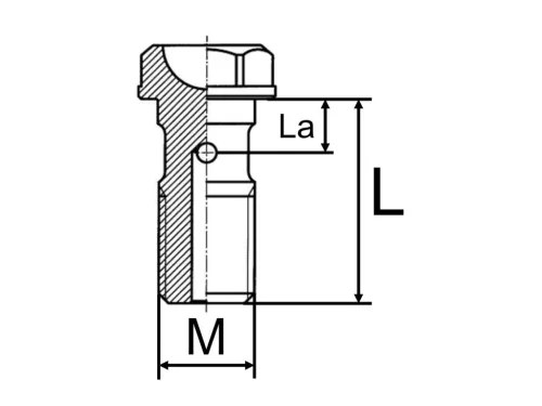 Banjo csavar a fékvezetékhez integrált leeresztőcsappal M10x1,25