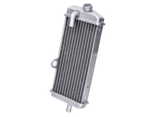 Hűtőszekrény alumínium ezüst Yamaha DT 50 R, MBK X-Limit 50 Enduro, SM, Malaguti XSM 50, Malaguti XSM 50 modellekhez
