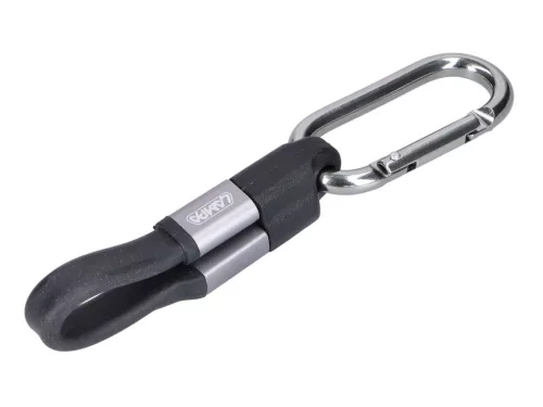 Töltőkábel kulcstartó 10cm USB-ről USB-C dugóra