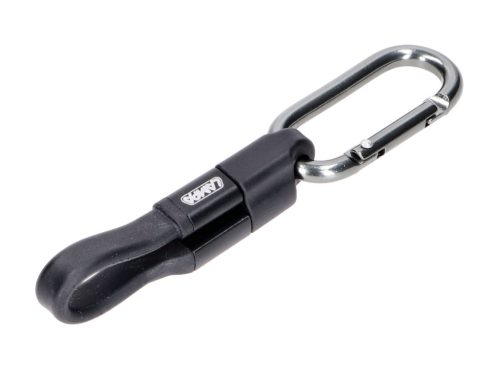 Töltőkábel kulcstartó 10cm USB-A és Micro-USB között