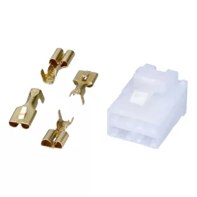   4-tűs dugó feszültségszabályozóhoz / egyenirányítóhoz GY6, Kymco, CPI, Honda, Minarelli, Peugeot, Derbi, Gilera, Honda, Peugeot, Derbi, Gilera számára.