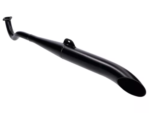 Kipufogó oldalsó cső komplett fekete Puch Maxihez