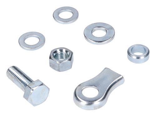 Fékkábel rögzítőlemez vezetékbilincs készlet CIF fékkábelhez elöl/hátul Piaggio Ciao, SI, Bravo, Boxer mopedhez