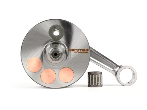 Kormánytengely BGM Evolution 2, hosszú löket 55mm, 110mm lengőkar, D=90mm orcák Piaggio Hexagon, TPH, Skipper, TPH, Gilera Runner, Aprilia SR, Italjet Dragster 125-180cc 2T számára