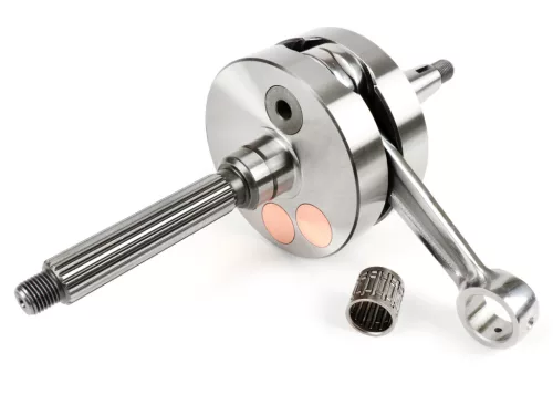 Kormánytengely BGM Evolution 2, hosszú löket 55mm, 110mm lengőkar, D=90mm orcák Piaggio Hexagon, TPH, Skipper, TPH, Gilera Runner, Aprilia SR, Italjet Dragster 125-180cc 2T számára