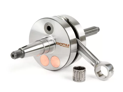 Kormánytengely BGM Evolution 2, hosszú löket 55mm, 110mm lengőkar, D=90mm orcák Piaggio Hexagon, TPH, Skipper, TPH, Gilera Runner, Aprilia SR, Italjet Dragster 125-180cc 2T számára