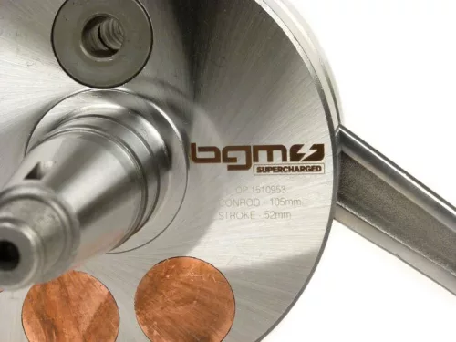 BGM Evolution 52mm löket, 105mm lengőkar, D=90mm farok a Piaggio Maxi 2 ütemű, Aprilia SR125, Gilera Runner 125FX, 180FXR, Italjet Dragster 125 / 180, Piaggio SKR, TPH, Skipper, Hexagon 125 / 150 / 180ccm motorokhoz