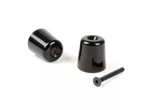 Kormány végsúlyok készlet lengéscsillapító Moto Nostra Vespa GT/GTL 125-200, GTS 125-300, GTV 125-300, Aprilia Scarabeo 400/500, SR Max 125-300, Gilera GP 800, Nexus 125-500, Piaggio Beverly 125-500, Piaggio X10 125, X8 400 282g fényes fekete