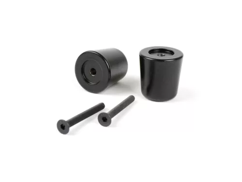 Kormányvégsúlyok készlet rezgéscsillapító Moto Nostra Vespa GT/GTL 125-200, GTS 125-300, GTV 125-300, Aprilia Scarabeo 400/500, SR Max 125-300, Gilera GP 800, Nexus 125-500, Piaggio Beverly 125-500, Piaggio X10 125, X8 400 282g matt fekete