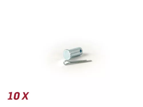 Rögzítőlemez csavar Ř=5,4x11mm + csapszeg, hátsó fék BGM Original Vespa V50, 50N, PV125, ET3, PK S, PK XL1, PK XL2, PK XL2, ETS, VNA, VNB, VBA, VBB, Super, GL, GT, GTR, TS, Sprint, GS, SS, Rally, PX 10 db.