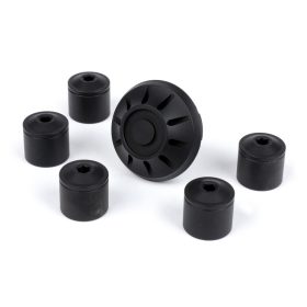   Fedőkupak készlet kerékanya / felni Ř=35mm Moto Nostra CNC, fekete matt Vespa ET2, ET4, GT, GTL, GTS, GTV, LX, LXV, S, Gilera Fuoco, Piaggio Fly, Hexagon, Liberty, MP3, Sfera RST, Zip FR, Zip II, Zip SP