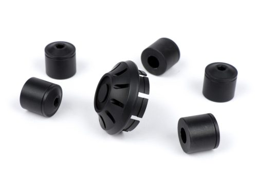 Fedőkupak készlet kerékanya / felni Ř=35mm Moto Nostra CNC, fekete matt Vespa ET2, ET4, GT, GTL, GTS, GTV, LX, LXV, S, Gilera Fuoco, Piaggio Fly, Hexagon, Liberty, MP3, Sfera RST, Zip FR, Zip II, Zip SP