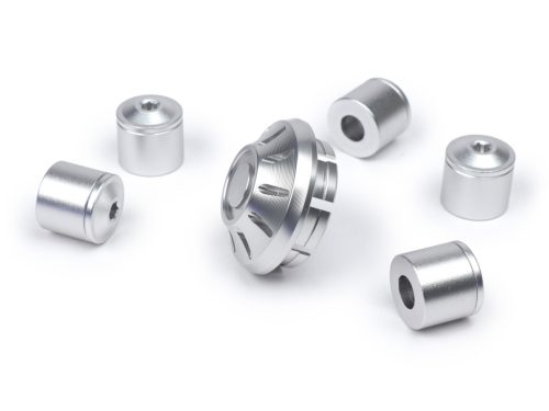 Sapkakészlet kerékanya / felni Ř=35mm Moto Nostra CNC, ezüst Vespa ET2, ET4, GT, GTL, GTS, GTV, LX, LXV, S, Gilera Fuoco, Piaggio Fly, Hexagon, Liberty, MP3, Sfera RST, Zip FR, Zip II, Zip SP