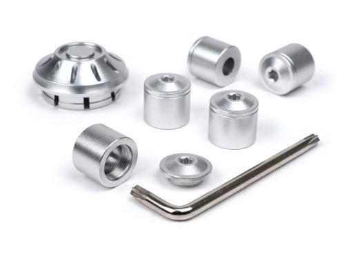 Sapkakészlet kerékanya / felni Ř=35mm Moto Nostra CNC, ezüst Vespa ET2, ET4, GT, GTL, GTS, GTV, LX, LXV, S, Gilera Fuoco, Piaggio Fly, Hexagon, Liberty, MP3, Sfera RST, Zip FR, Zip II, Zip SP